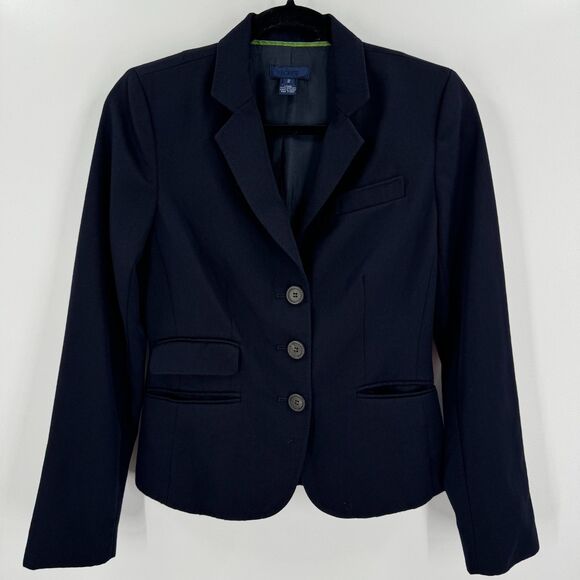 J. Crew Jackets & Blazers - J. CREW Navy Blue 3 Button Schoolboy Blazer Jacket Size 2